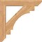 Ekena Millwork Merced Slat Smooth Bracket w/ Offset Brace, Western Red Cedar, 5 1/2"W x 26"D x 26"H BKT0604X26X26MRC06SWR - alternate 2